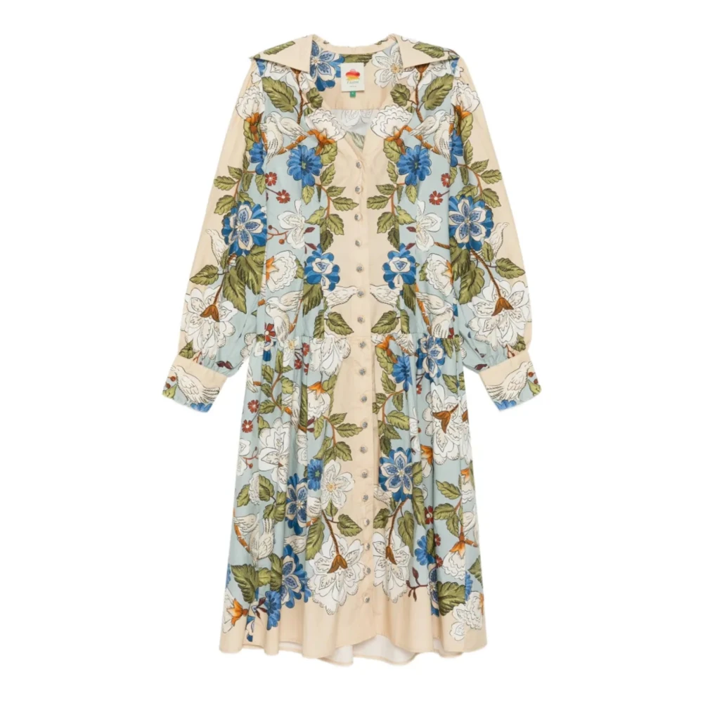 Farm Rio Women's Multicolor Shirt Dresses, S, Shirt Dress