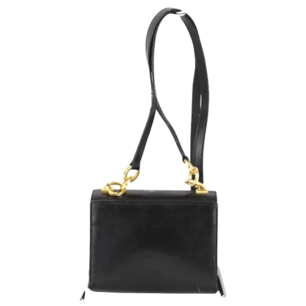 Salvatore Ferragamo Pre-owned Leather shoulder-bags Black Dames