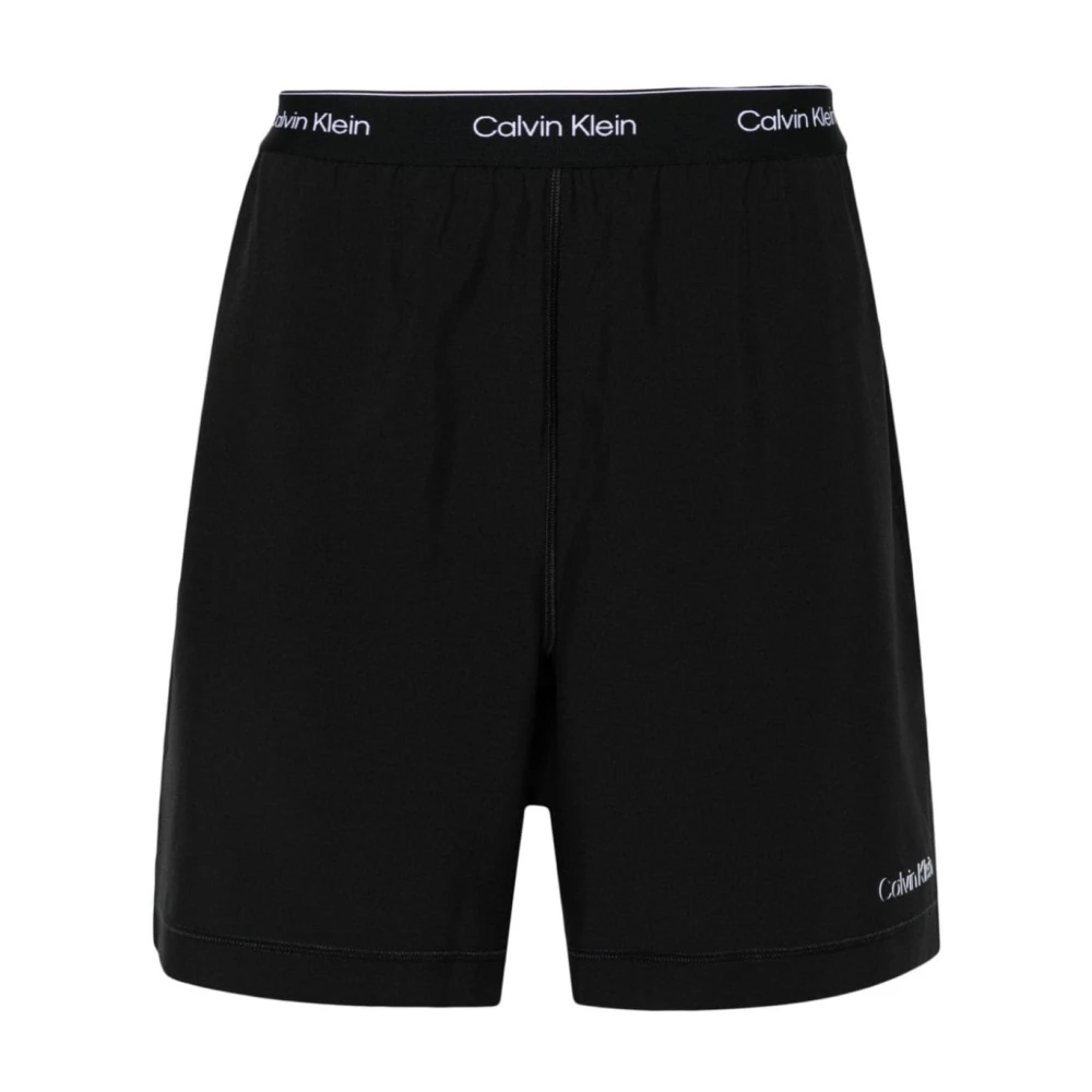 Calvin Klein Sportieve Zwarte Logo Shorts Black Heren