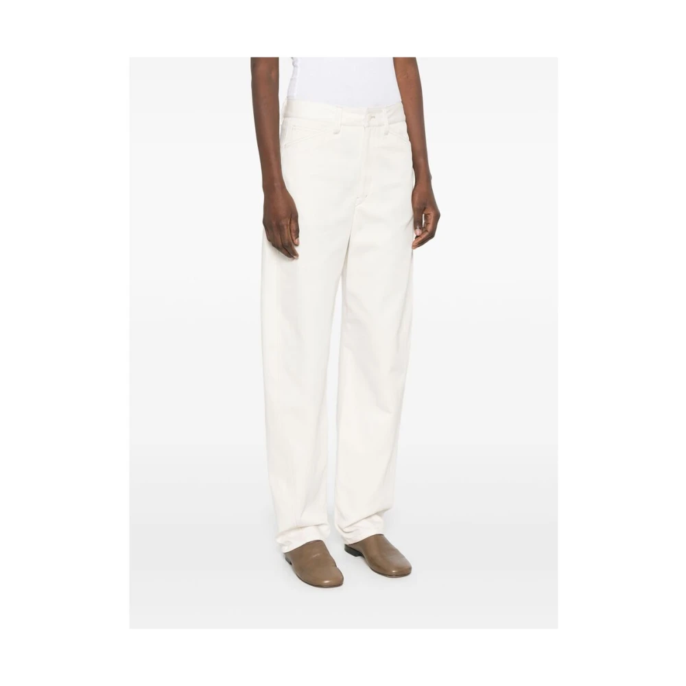 Lemaire Witte klassieke vijf-pocket broek White Dames