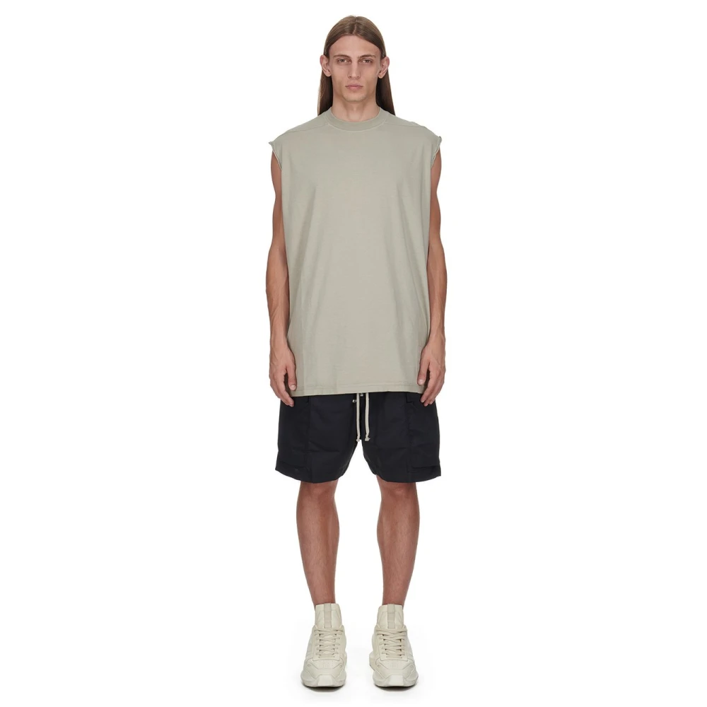 Rick Owens Zwarte knielange casual shorts met cargozakken Black Heren