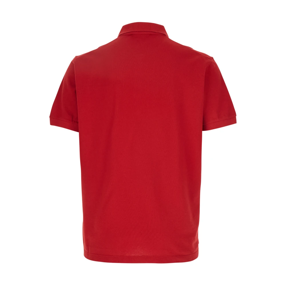 Dsquared2 Rode Polo Shirt Geborduurd Logo Katoen Red Heren