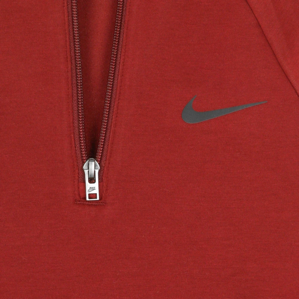 Nike Rood Zwart Jurk met lange mouwen Red Dames
