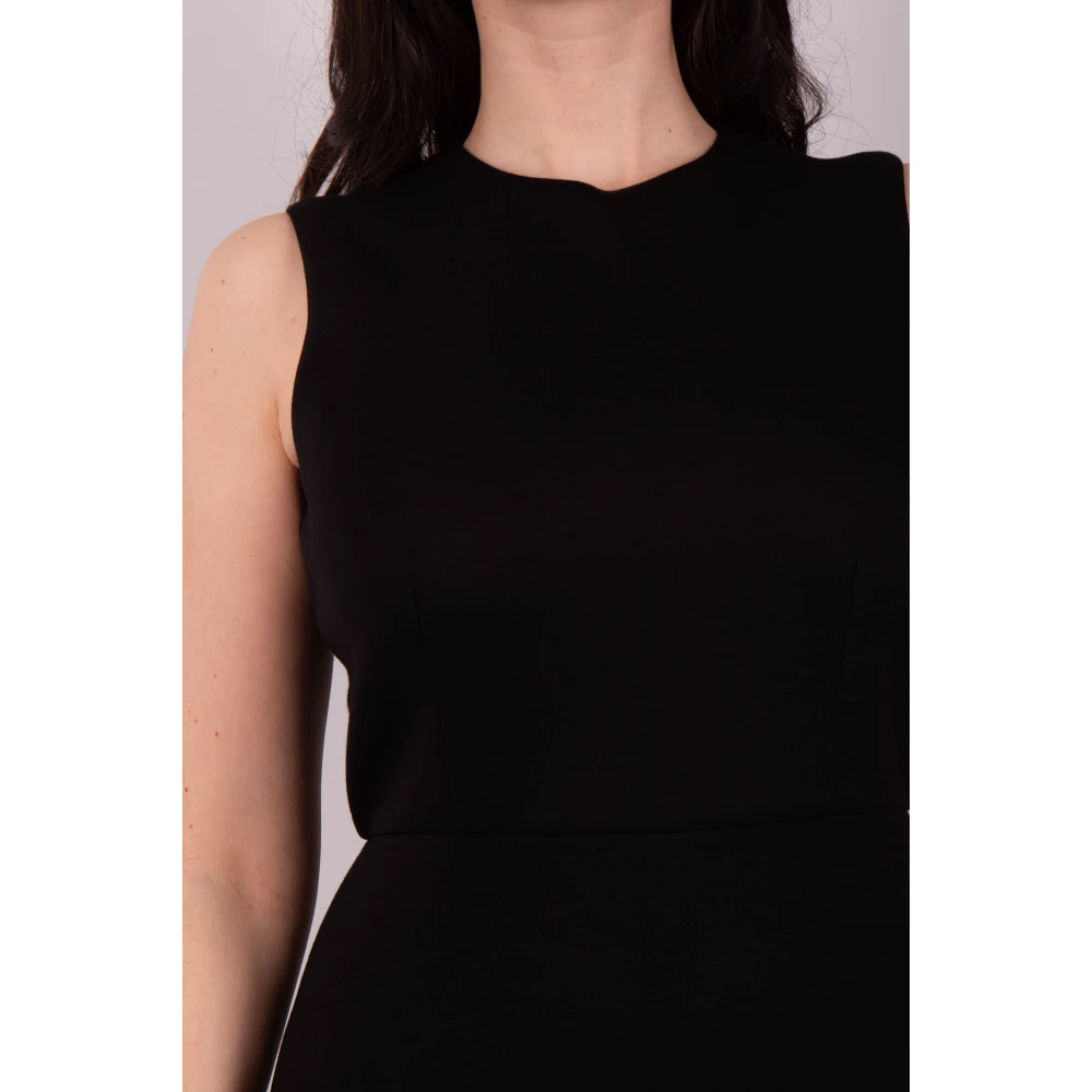 Max Mara Zwarte Jersey Jurk Maremar Black Dames