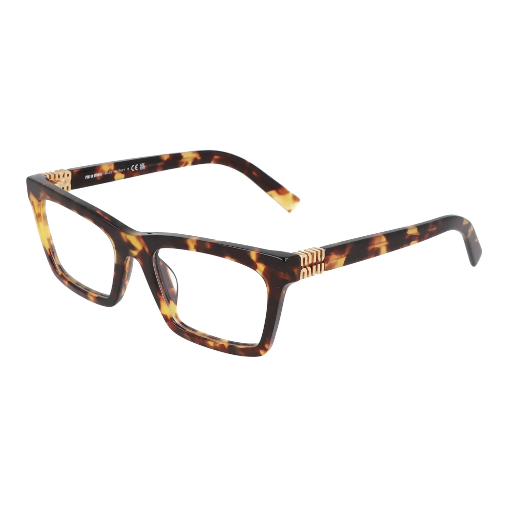 Miu Moderne vierkante montuur bril Brown Unisex