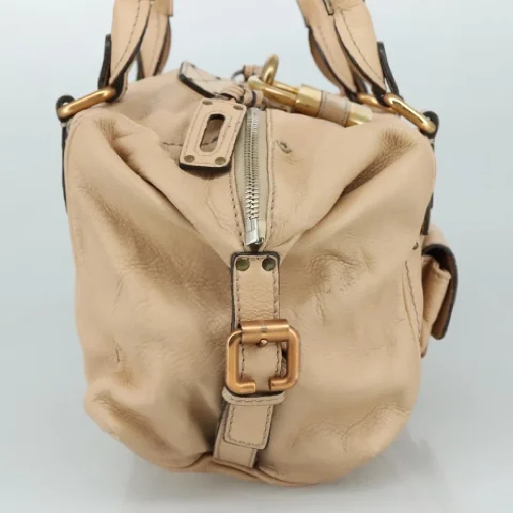 Chloé Pre-owned Leather handbags Beige Dames