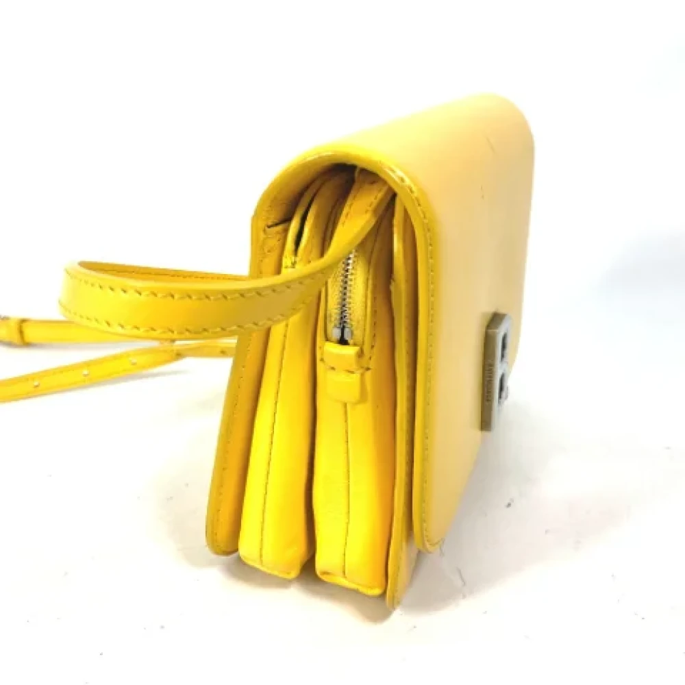 Balenciaga Vintage Pre-owned Leather shoulder-bags Yellow Dames
