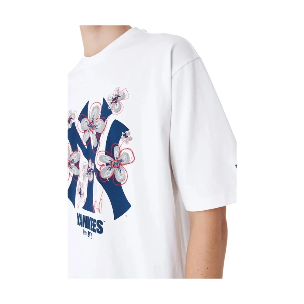 new era MLB Floral Logo Yankees T-shirt White Heren