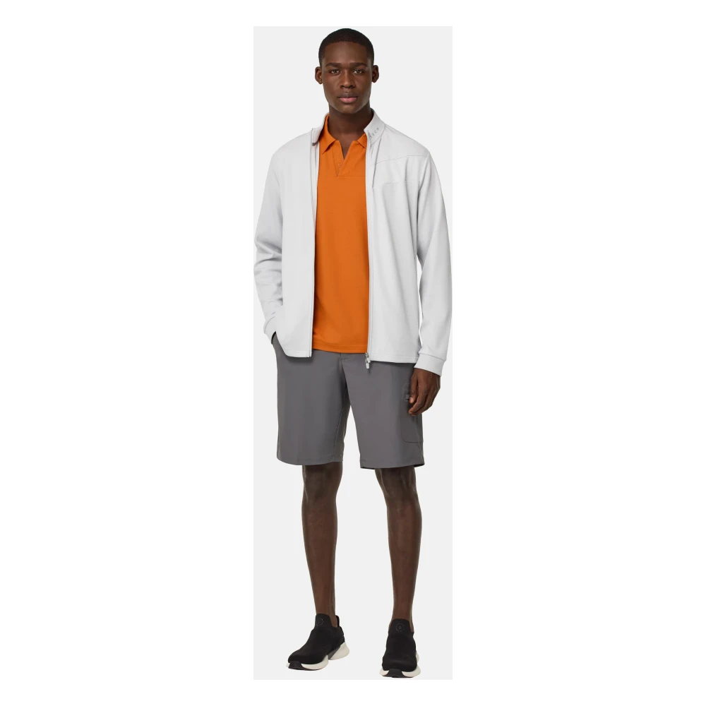 Boggi Milano Katoenmix Volledige Ritssluiting Sweatshirt Gray Heren