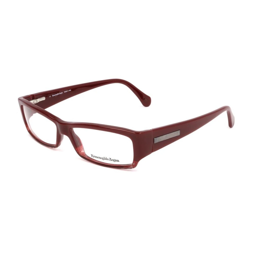 Er egildo Zegna Rode Plastic Wijzerplaat Frames Unisex Red Unisex