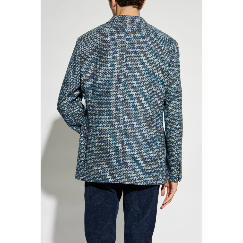 ETRO Tweed jas Blue Heren