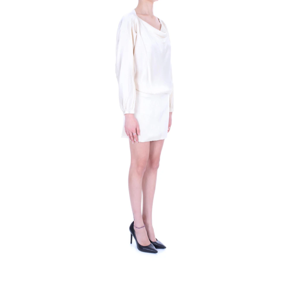 Semicouture Zand Jurken Beige Dames