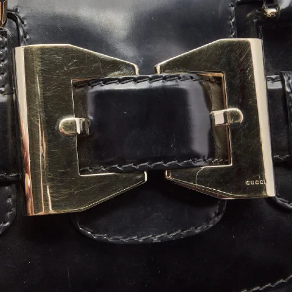 Gucci Vintage Pre-owned Leather totes Black Dames