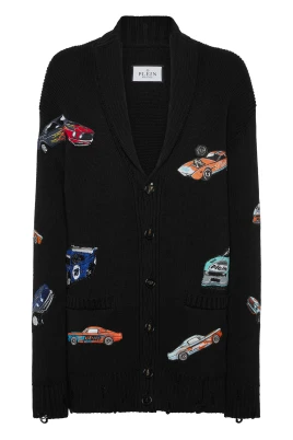 Knitted Cardigan LS Cars Racing