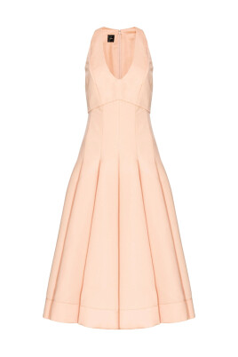 pleated-v-neck-sleeveless-dress