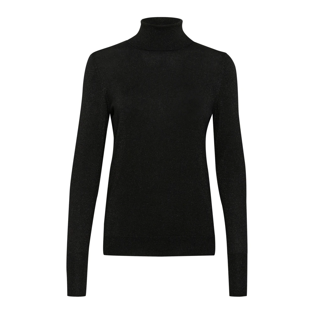 Kaffe Zwart Diep Rollneck Pullover Trui Black Dames