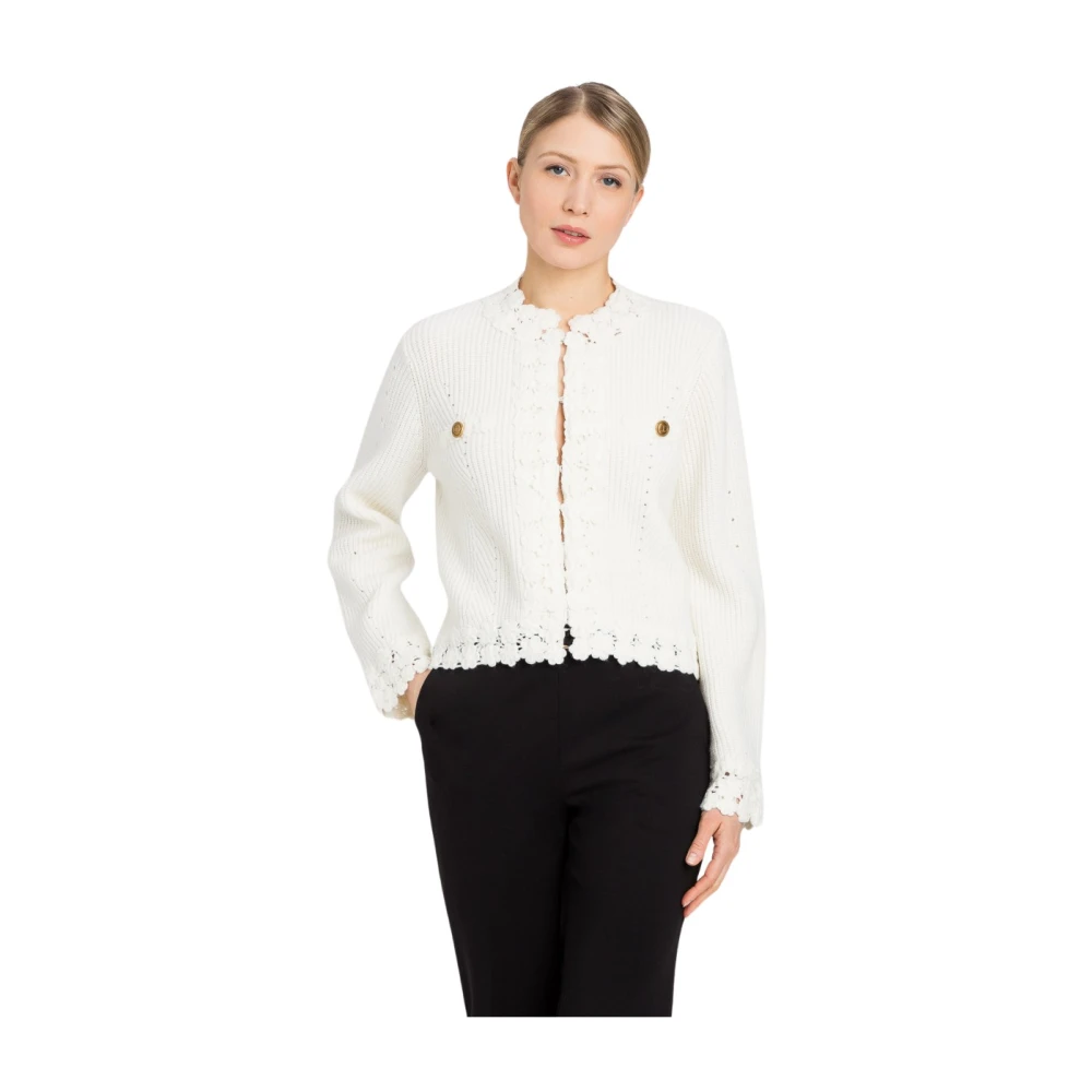 Twinset Stijlvolle Jas voor Vrouwen White Dames