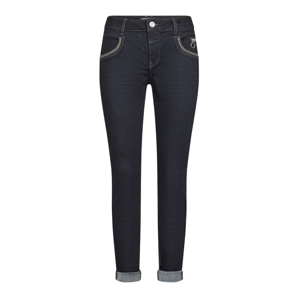 MOS MOSH Hybride Jeans met Slimme Details Blue Dames