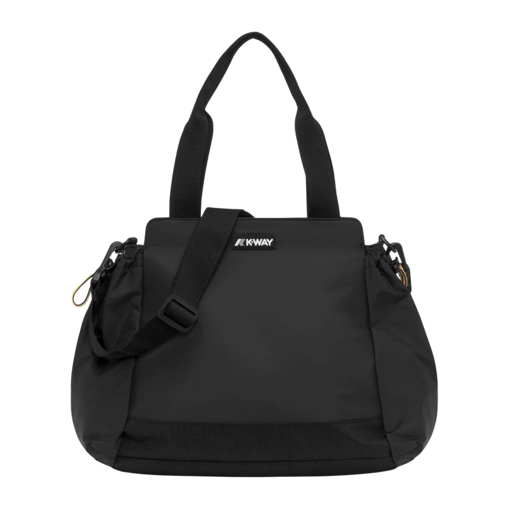 K-Way Vrouw Zwart Tassen Dames, One Size, Nylon, Aisy Shopping Bag