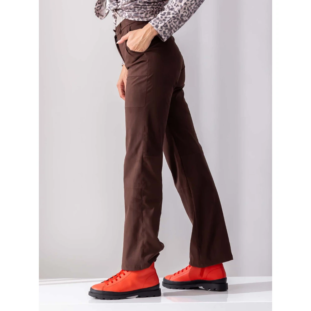 Beatrice .b Bruine Suede-effect Broek Brown Dames