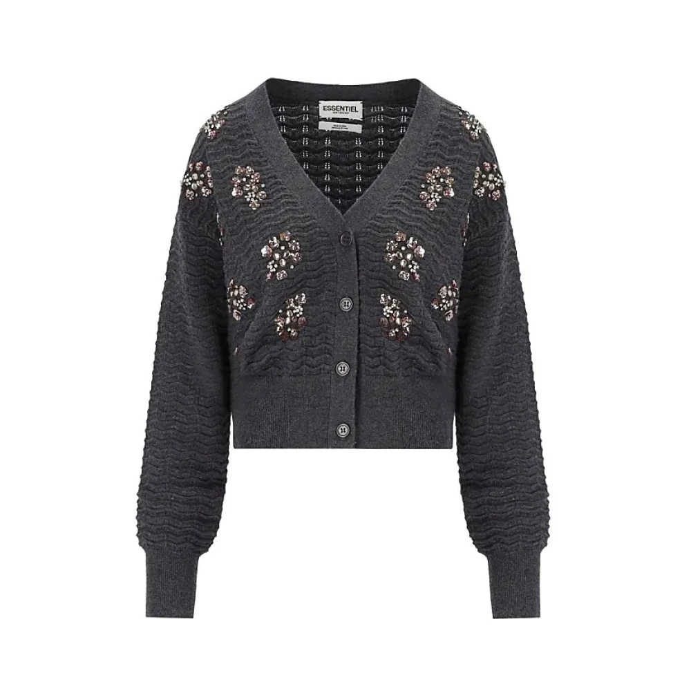 Essentiel Antwerp Stijlvolle Cardigan Gileto Gray Dames