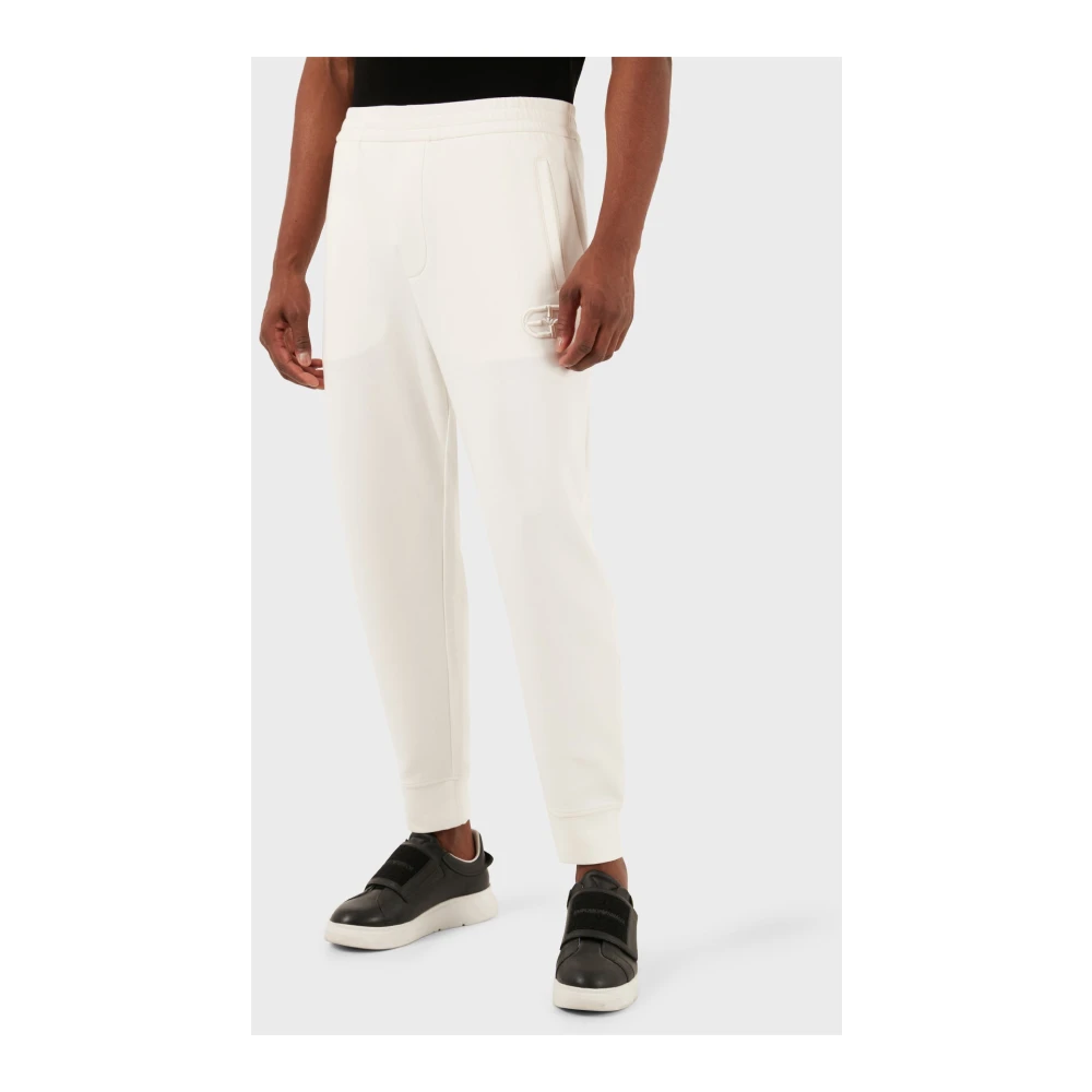 Emporio Armani Hot White Broek Stijlvol Comfortabel Zakken White Heren