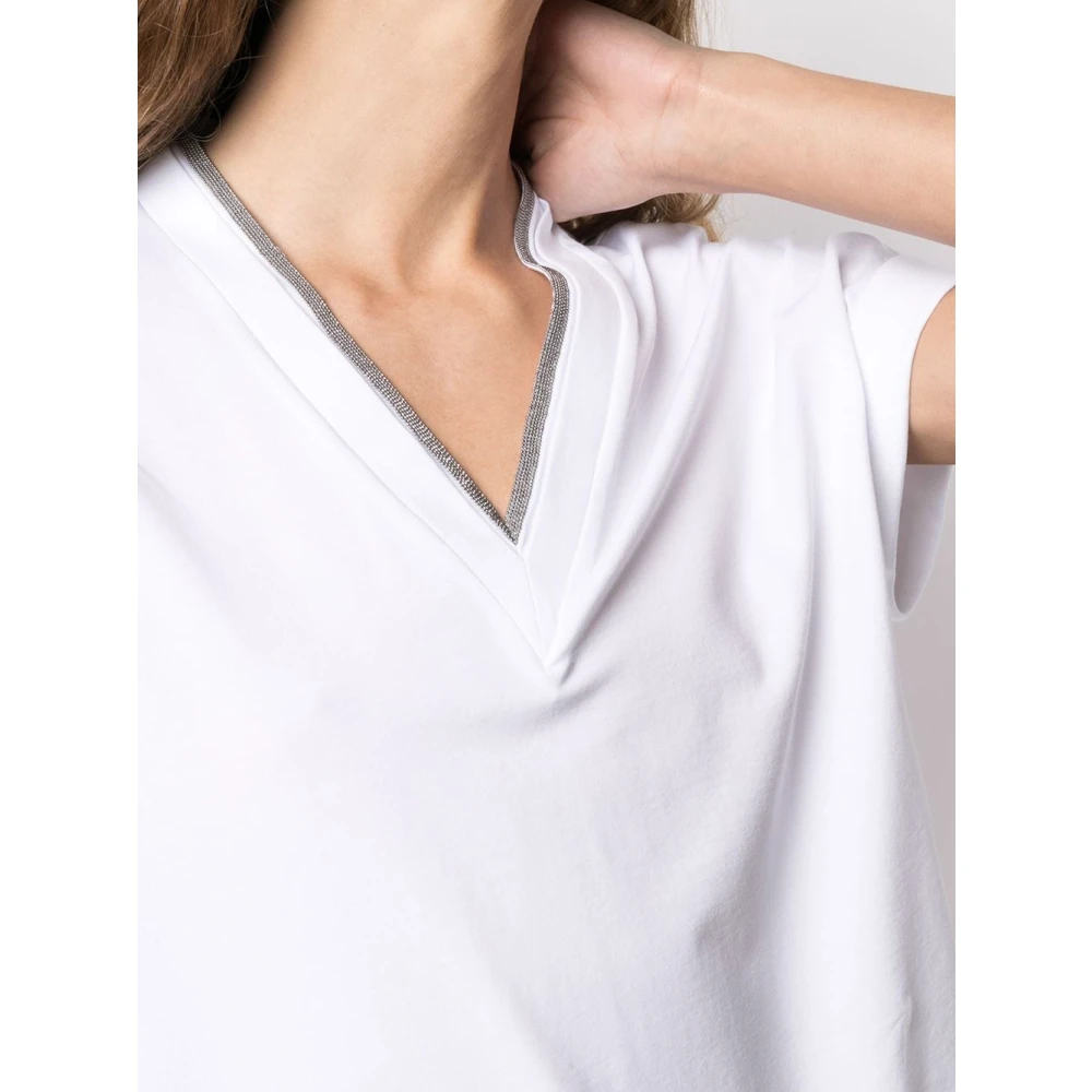 BRUNELLO CUCINELLI Witte T-shirt voor Heren White Dames