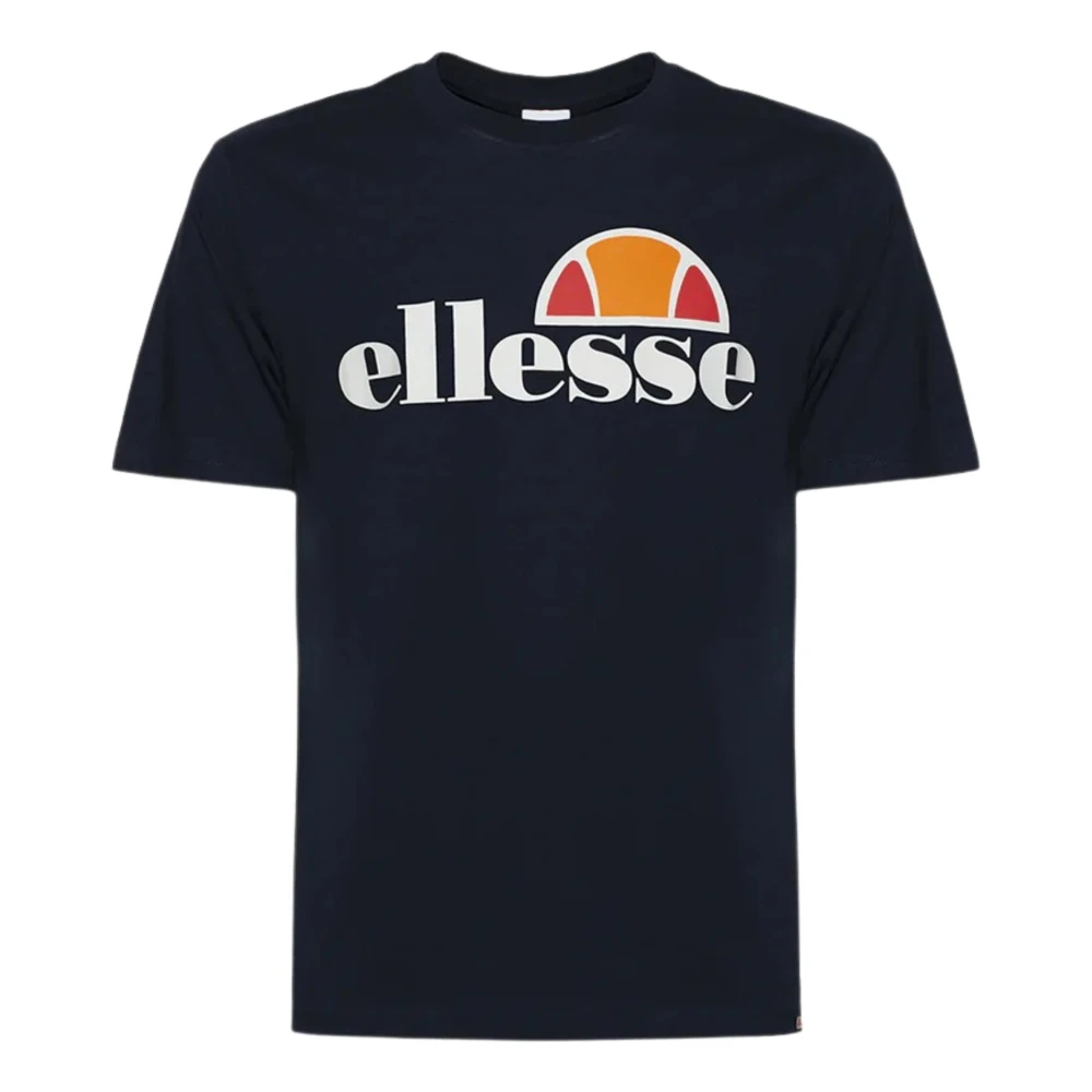 Ellesse Mannelijk Blauw Uitgebreid Logo T-Shirt Mannen