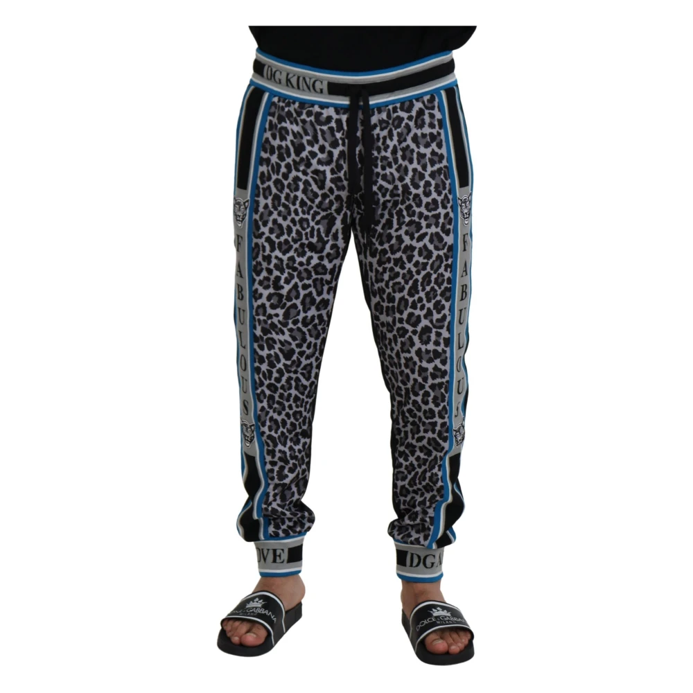 Dolce & Gabbana , Sweatpants, Male, Multicolor, Xl, Authentic Jogger Trousers With Logo Details - Image 3
