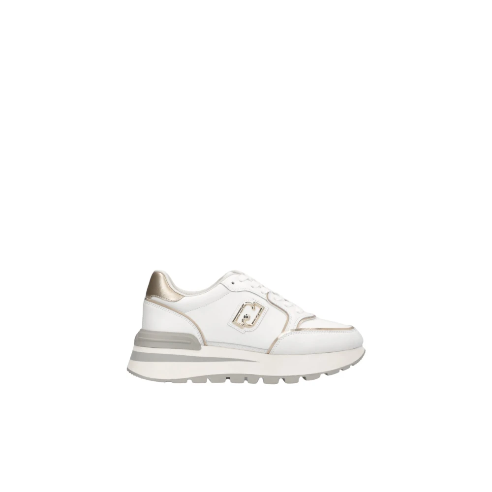 Liu Jo Sneaker Kalfsleer Metallic Schoenen Dames Schoenen Wit