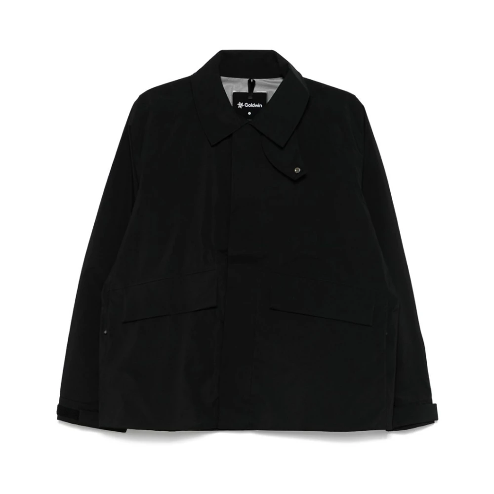 Goldwin Minimalistische Gore-Tex Connector Jas Black Heren