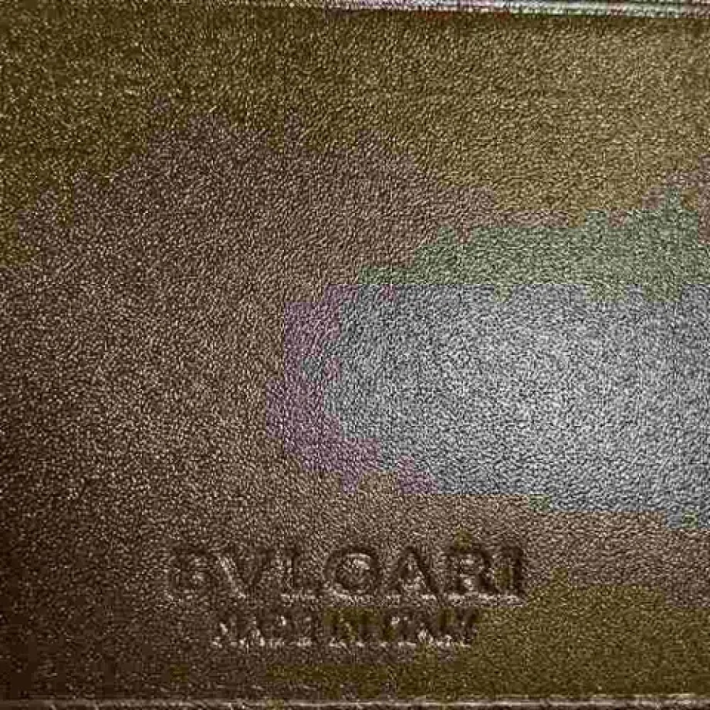 Bvlgari Vintage Pre-owned Canvas wallets Blue Dames