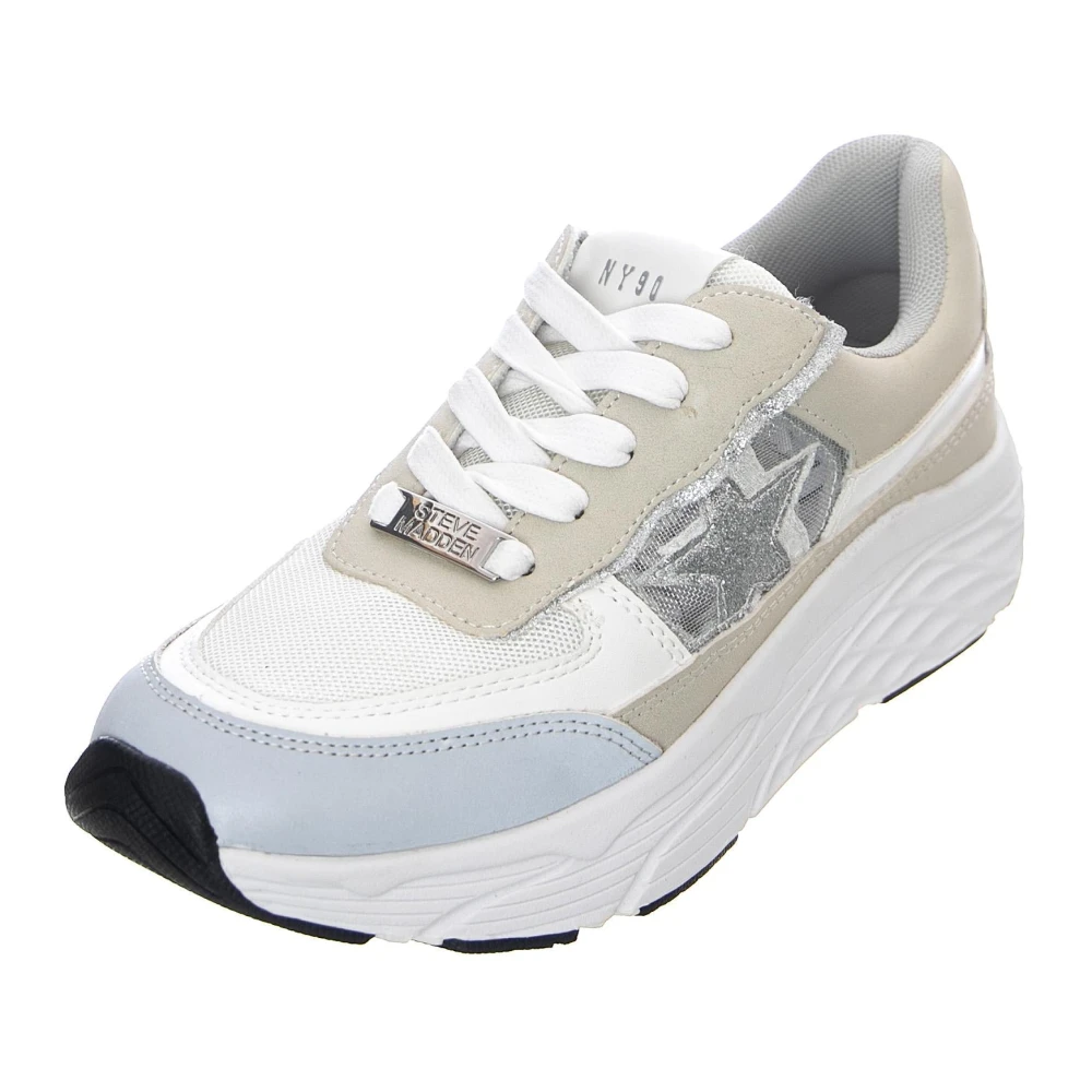 Steve Madden Scarpe Stringate Profilo Basso Dames Schoenen Wit