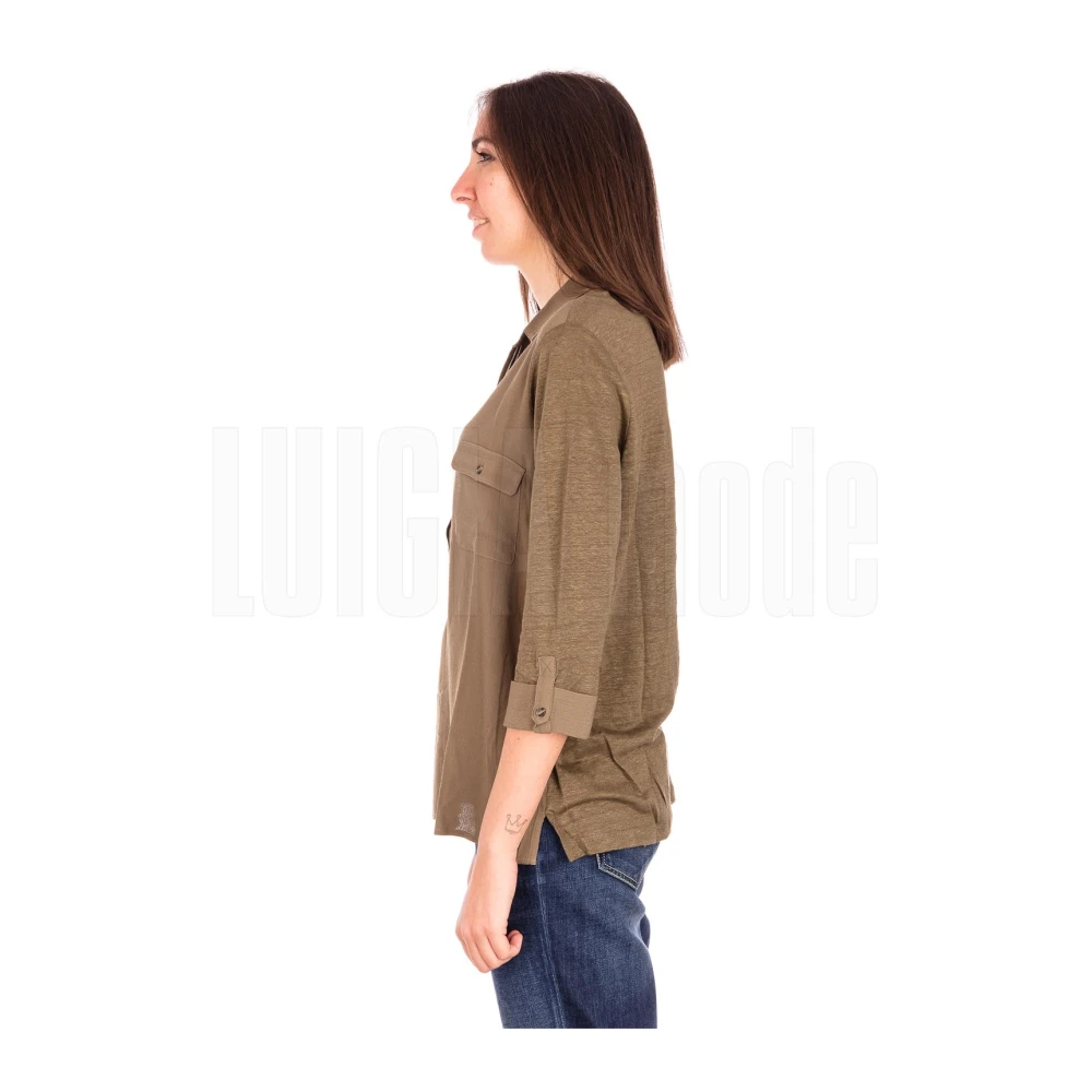 Elena Mirò Jersey T-Shirt Green Dames