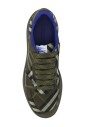 check-sneakers-vetersluiting-ronde-neus-platte-zool