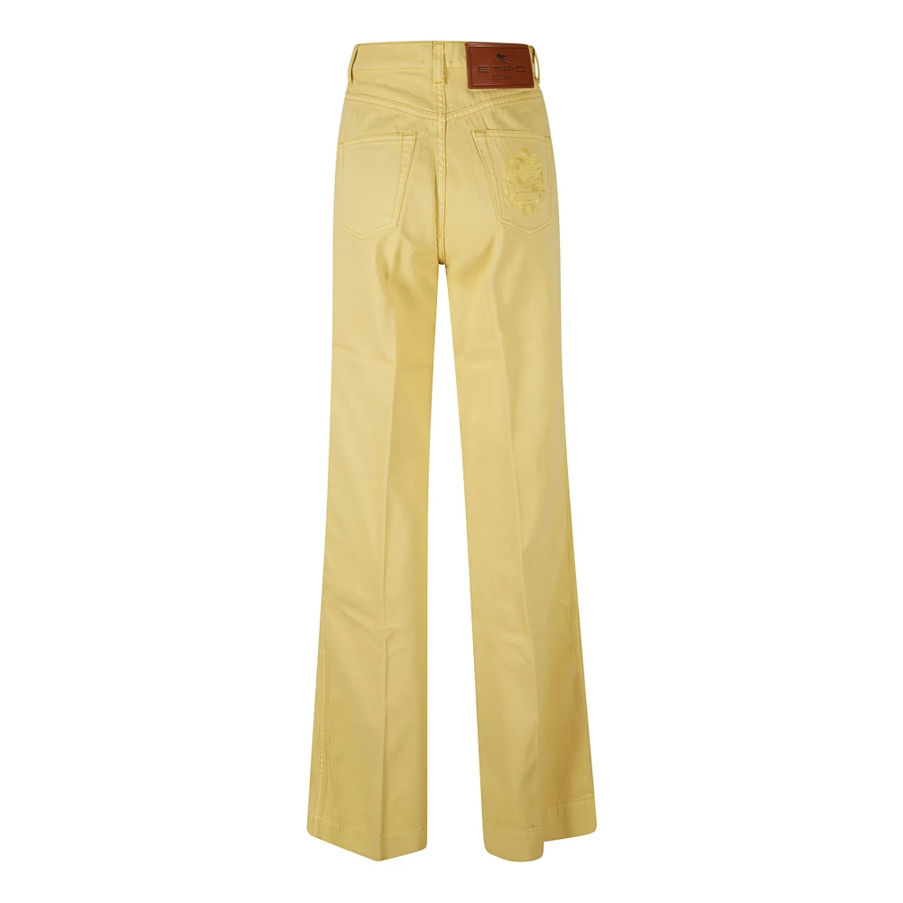 ETRO Gele Denim Jeans Donker Graan Yellow Dames