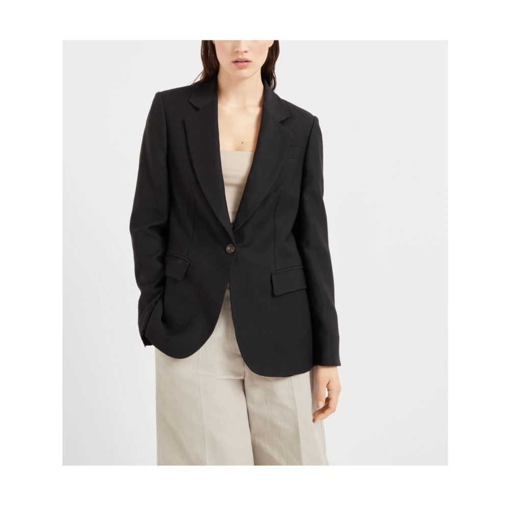 BRUNELLO CUCINELLI Zwarte Herenjassen Black Dames