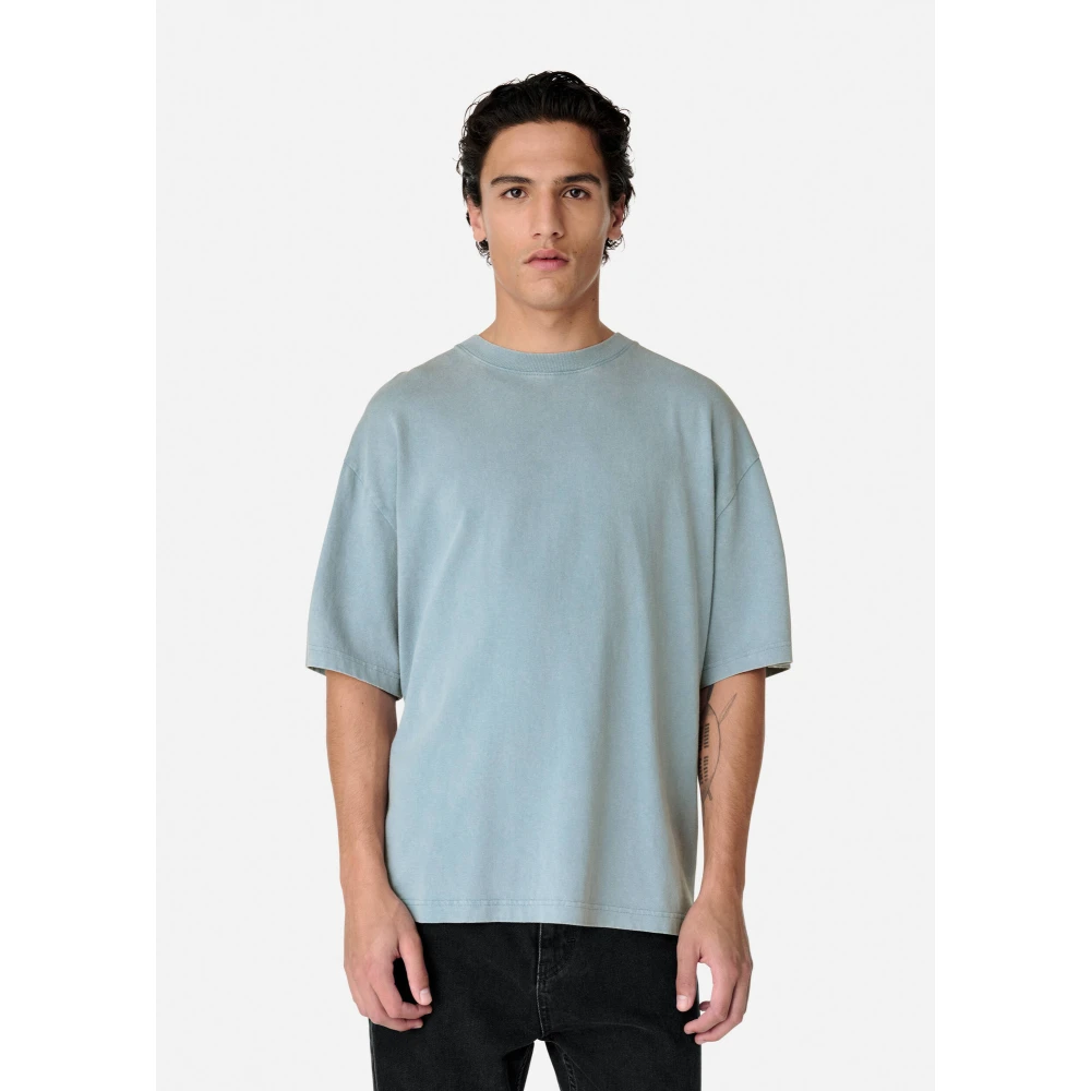 Axel Arigato Typo Zomer T-Shirt Blue Heren