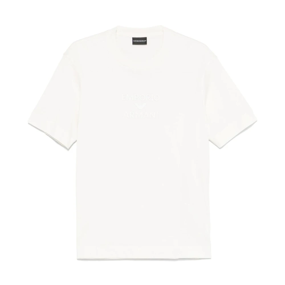 Emporio Armani Men's White T-Shirts And Polos Crew Neck