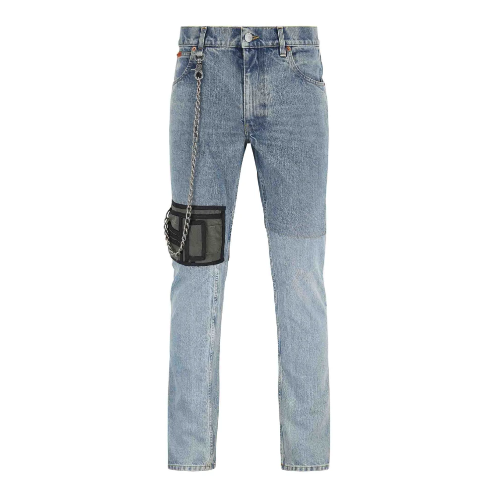 Martine Rose Mannelijk Blauw Jeans Heren, M, Katoen, Wallet Jeans