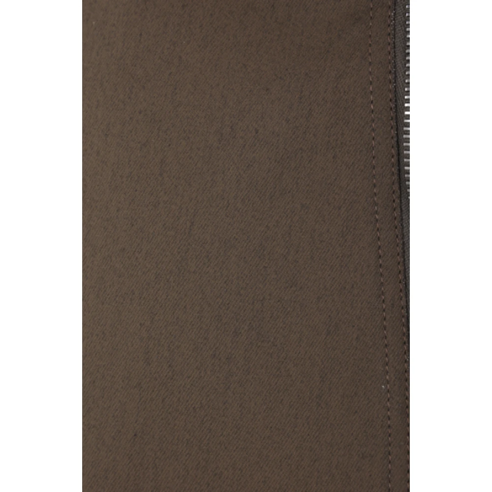 Rick Owens Groene Hars Denim Bustier Top Brown Dames