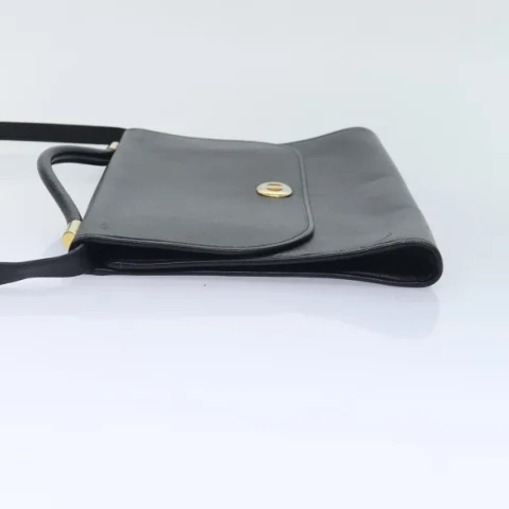 Dior Vintage Pre-owned Leather handbags Black Dames