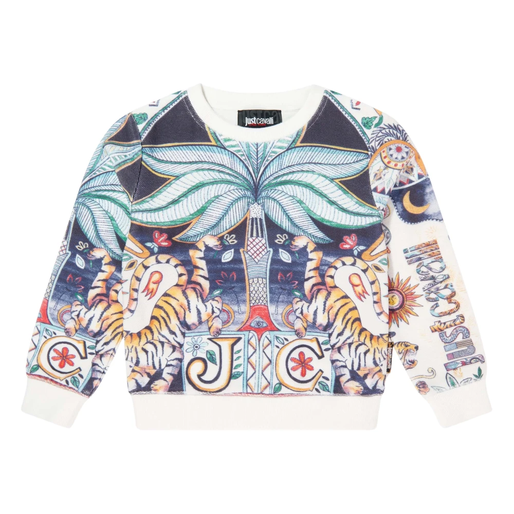 Just Cavalli Multicolor India Digital Sindri Sweatshirt - Unisex - Kids Sweatshirts - 3 Y - Kids