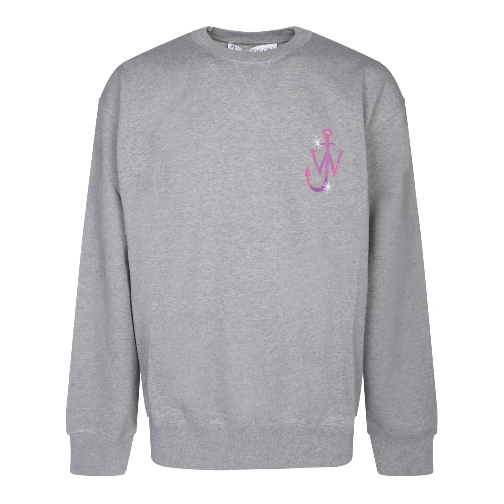 Jw Anderson Men's Gray Logo Print Cotton Sweatshirt - Sweatshirts - M - Sweatshirts & Hoodies