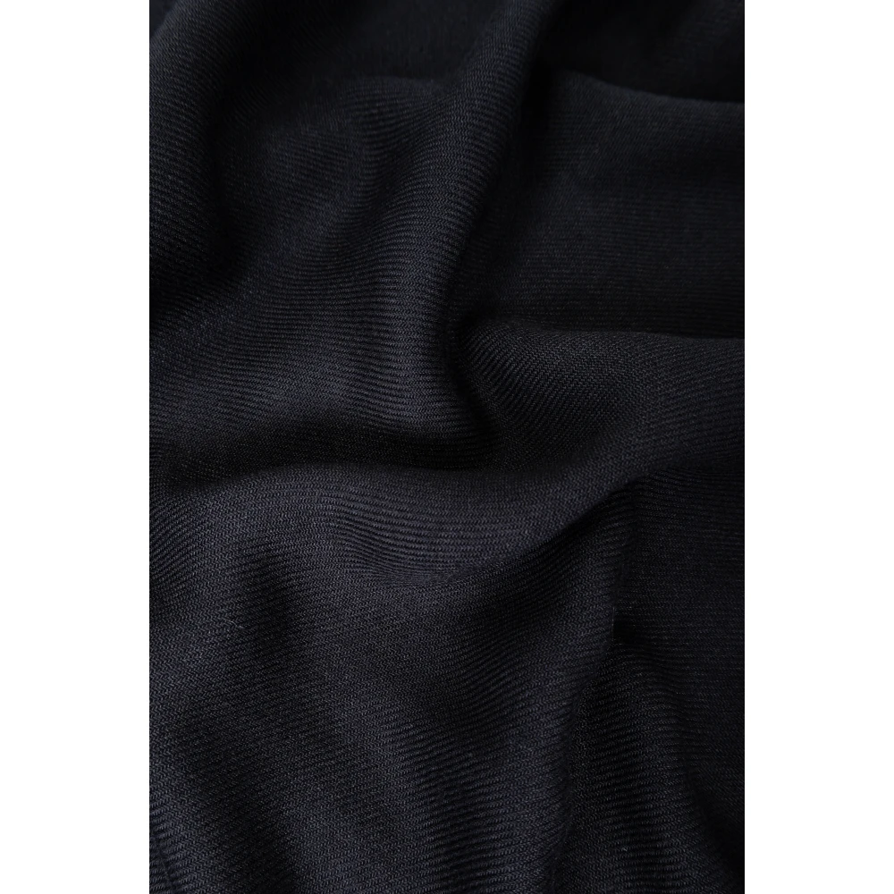 Emporio Armani Sjaal met logo Black Heren