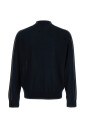pull-col-rond-bleu-avec-detail-raye