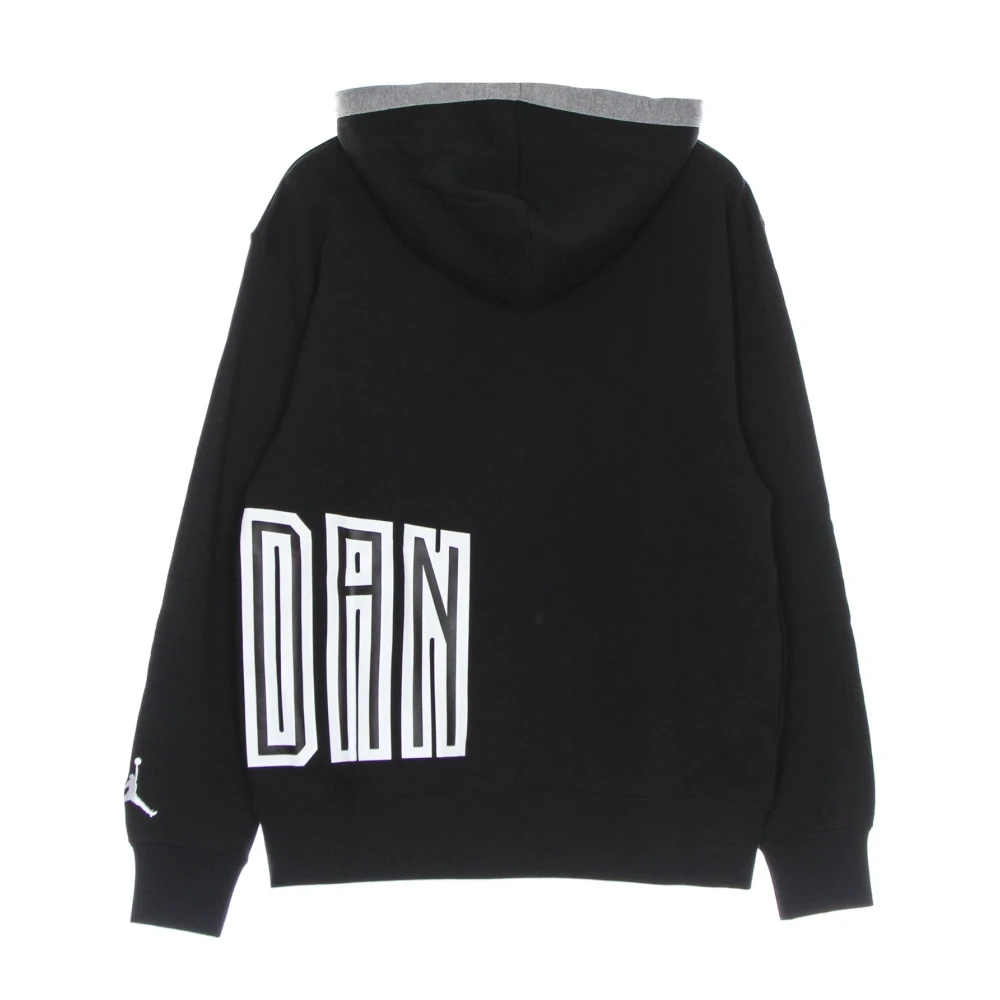 Jordan Hybride Fleece Pullover Hoodie Zwart Black Heren