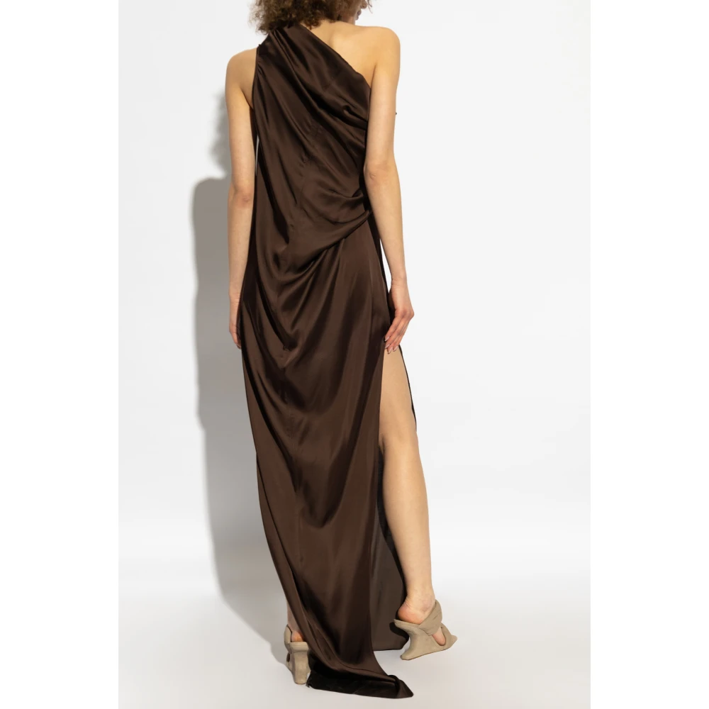Rick Owens Athena Jurk Brown Dames