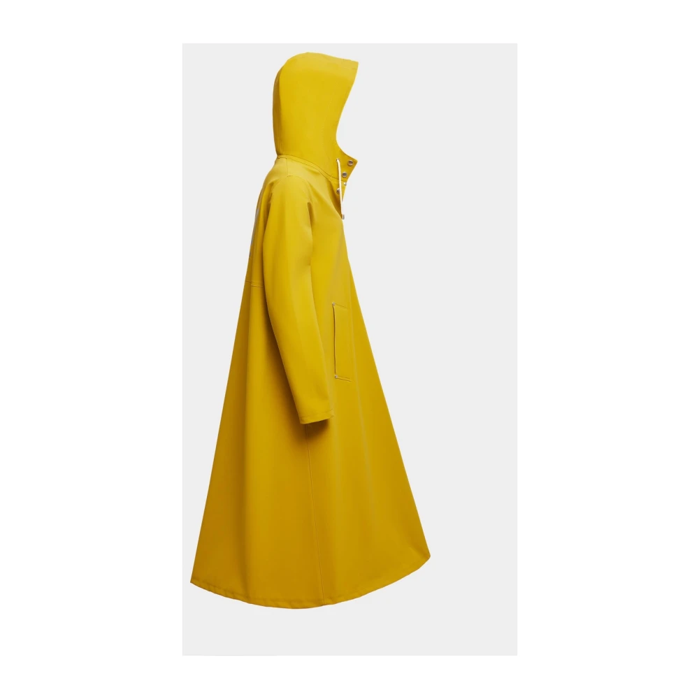 Stutterheim Love Print Matte Regenjas Yellow Dames