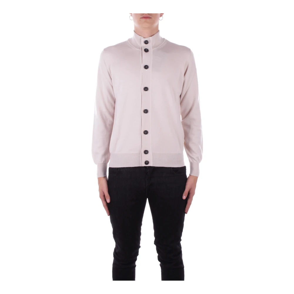 Alpha Studio Cardigan Sweaters met knoopsluiting Pink Heren